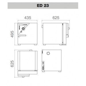 Сушильный шкаф Binder ED 23 (23 л, до 300 °C, без вентилятора)