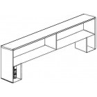 Надстолье (стеллаж) пристененное 1200 НСП (2 полки)